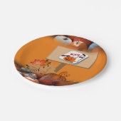 Papieren borden Halloween Bordje (Gekanteld)