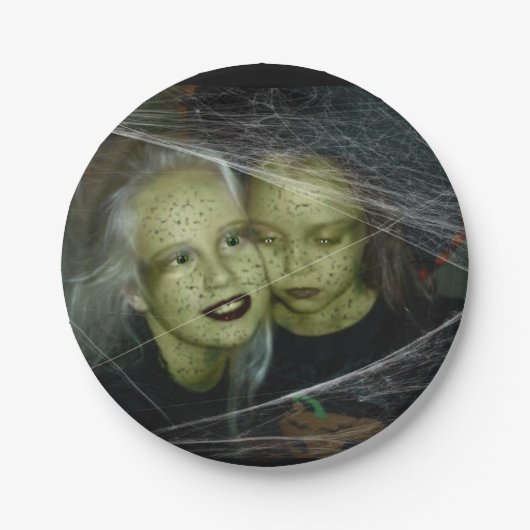 Papieren borden Halloween Bordje (Voorkant)