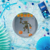 Papieren borden Halloween, Goblin Papieren Bordje (Feest)