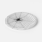 Papieren Borden - Halloween Party Spiderweb Bordje (Gekanteld)