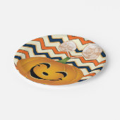 Papieren borden Halloween, pompoen Bordje (Gekanteld)