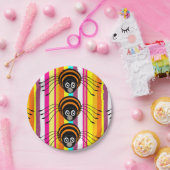 Papieren borden Halloween, Spider Bordje (Feest)