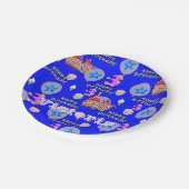 Papieren Borden, Happy 3rd Birthday #3 ballonnen Papieren Bordje (Gekanteld)