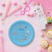 Papieren Borden, Happy Birthday April 2022 Bordje (Feest)