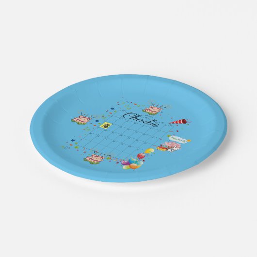 Papieren Borden, Happy Birthday April 2022 Papieren Bordje (Gekanteld)