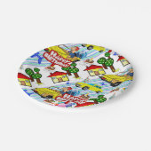 Papieren Borden, Happy Birthday Cars Jongens Papieren Bordje (Gekanteld)