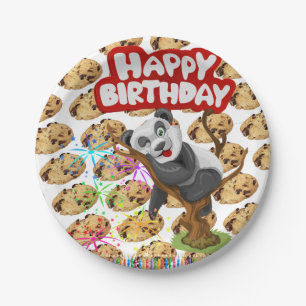 Papieren borden, Happy Birthday Chocolate Chip Coo Bordje
