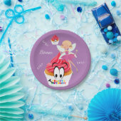 Papieren Borden, Happy Birthday Cupcake Fairy Bordje (Feest)