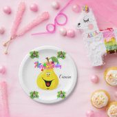 Papieren Borden, Happy Birthday Pear Cake Papieren Bordje (Feest)