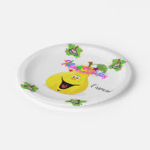 Papieren Borden, Happy Birthday Pear Cake Papieren Bordje (Gekanteld)