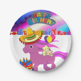 Papieren borden, Happy Birthday Pony Bordje
