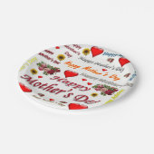 Papieren borden Happy Moederdag Papieren Bordje (Gekanteld)
