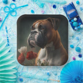 Papieren borden hond Boxer Bordje (Feest)