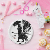 Papieren borden Hond Papieren Bordje (Feest)