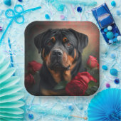 Papieren borden hond Rottweiler Bordje (Feest)