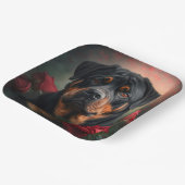 Papieren borden hond Rottweiler Bordje (Gebogen)