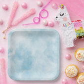 Papieren Borden - Hoofd in de WOLKEN Papieren Bordje (Feest)