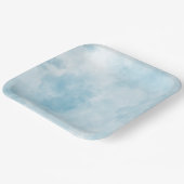 Papieren Borden - Hoofd in de WOLKEN Papieren Bordje (Gebogen)