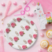 Papieren Borden/Huwelijk Papieren Bordje (Feest)