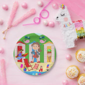 Papieren Borden, Ice Cream Beach Fun Papieren Bordje (Feest)