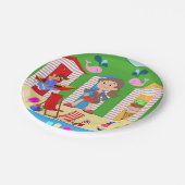 Papieren Borden, Ice Cream Beach Fun Papieren Bordje (Gekanteld)
