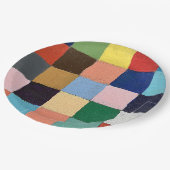 Papieren Borden in Funky Squares Design Bordje (Gekanteld)