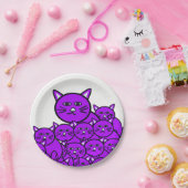 Papieren borden Katten Papieren Bordje (Feest)