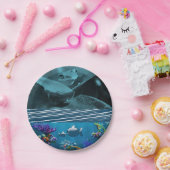 Papieren borden Kikker Papieren Bordje (Feest)