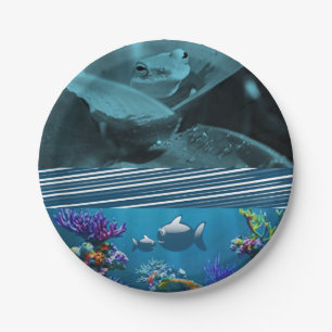 Papieren borden Kikker Papieren Bordje