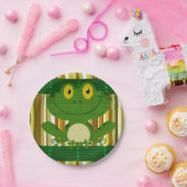 Papieren borden Kikker Papieren Bordje (Feest)