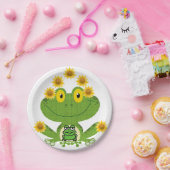 Papieren borden Kikker Papieren Bordje (Feest)