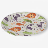 Papieren Borden - Kinder Love Dinosaur's Papieren Bordje (Gekanteld)