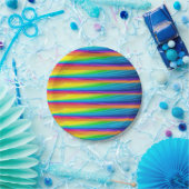 Papieren borden kleurig papieren bordje (Feest)