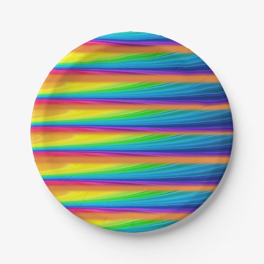 Papieren borden kleurig papieren bordje (Voorkant)