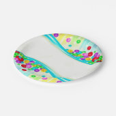 Papieren borden kleurig papieren bordje (Gekanteld)