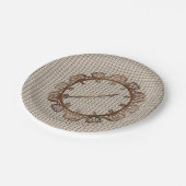 Papieren borden klok papieren bordje (Gekanteld)