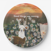 Papieren Borden Llama Papieren Bordje (Voorkant)