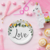 Papieren borden Love Magnolia Citrus Papieren Bordje (Feest)