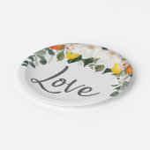 Papieren borden Love Magnolia Citrus Papieren Bordje (Gekanteld)