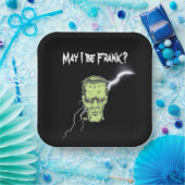 Papieren Borden, mag ik eerlijk zijn, Frankenstein Bordje (Feest)