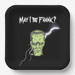 Papieren Borden, mag ik eerlijk zijn, Frankenstein Bordje