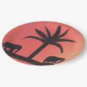 Papieren Borden met Elephant Design Papieren Bordje (Gekanteld)