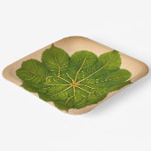 Papieren Borden met Leaf Design Bordje (Gebogen)