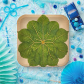 Papieren Borden met Leaf Design Papieren Bordje (Feest)