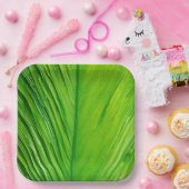 Papieren Borden met Leaf Design Papieren Bordje (Feest)