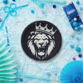 Papieren Borden met leeuwenontwerp Bordje (Feest)