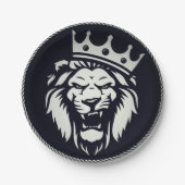 Papieren Borden met leeuwenontwerp Papieren Bordje (Voorkant)