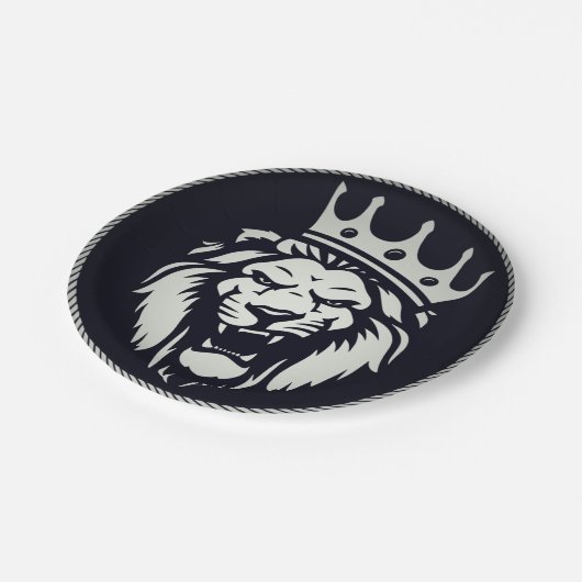 Papieren Borden met leeuwenontwerp Papieren Bordje (Gekanteld)