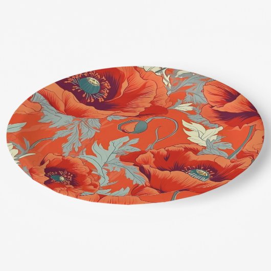 Papieren Borden met maffiaplasmakerij Papieren Bordje (Gekanteld)