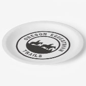 Papieren borden met OET-logo Bordje (Gekanteld)